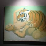 Maria Lassnig A letto con una tigre, 1975