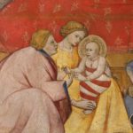 Cennino Cennini, Natività della Vergine, particolare fine XIV inizi XV secolo, collocazione Museo Diocesano