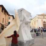 Helidon Xhixha, " Carved Dream", Marble Statuario Macchietta, Pietrasanta, June 2016