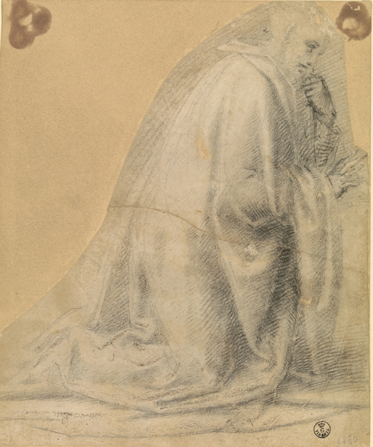 Figura maschile inginocchiata