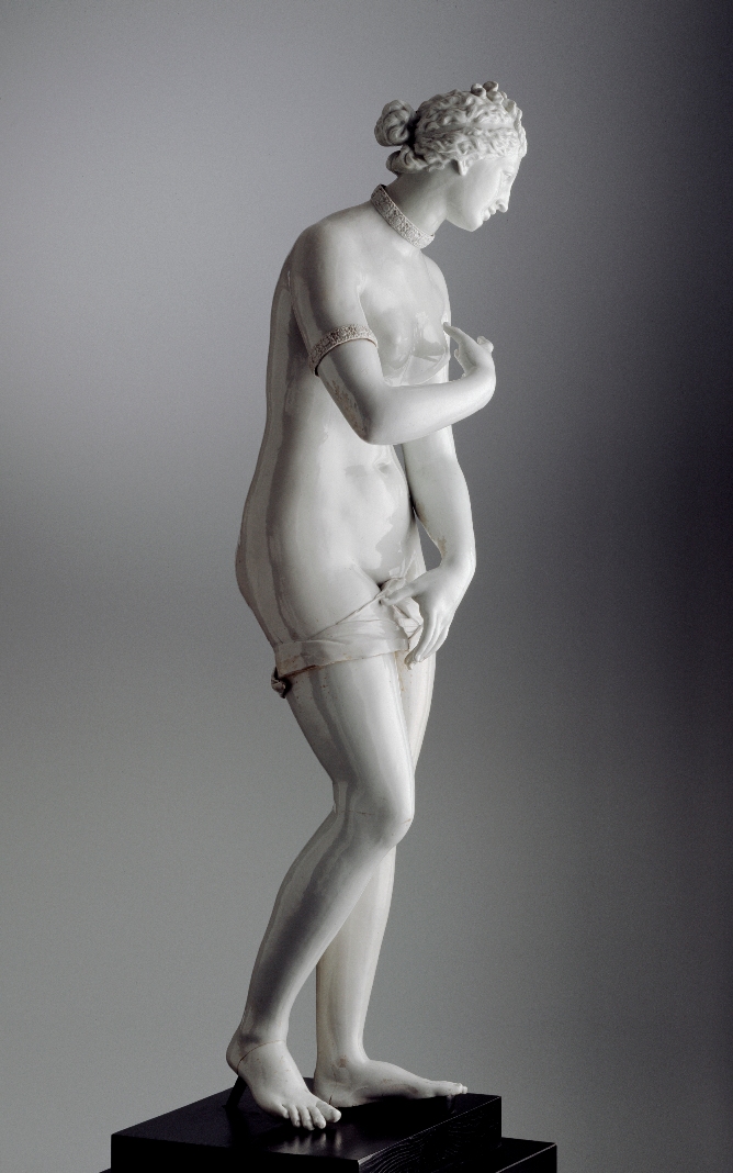 Manifattura di Doccia ( Gaspero Bruschi ) Venere dei Medici ( dall'antico) porcellana , Sesto Fiorentino Museo Richard Ginori